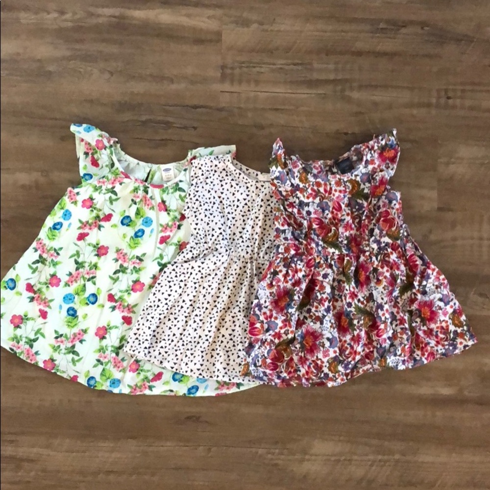 3/$20. lot of three baby girl dresses.
